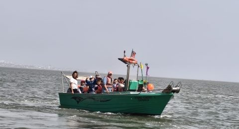 Alunos no Barco