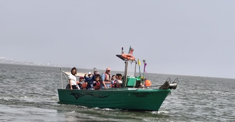 Alunos no Barco
